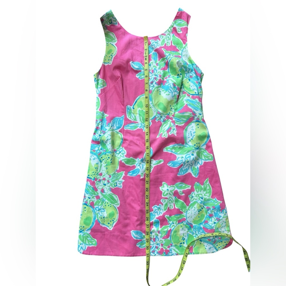 Lilly Pulitzer Delia Shift Mini Dress in Pink Lemonade Print size 6 - Picture 7 of 11